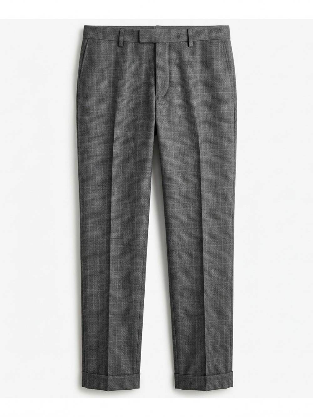 Banana Republic Grey Glen Plaid Dress Pants 100%wool